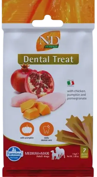 Pamlsok Farmina ND Pumpkin Dog Chicken Pomegranate Adult medium & maxi 100g