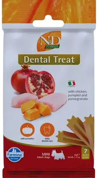 Pamlsok Farmina ND Pumpkin Dog Chicken Pomegranate Adult Mini 60g