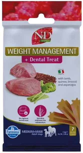 Pamlsok Farmina Quinoa Dog Weight Man Lamb Adult medium & maxi 100g