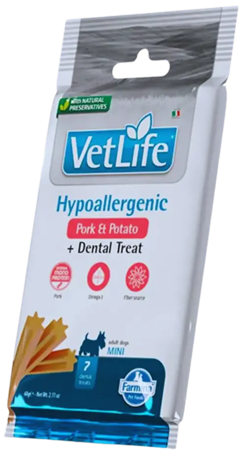 Pamlsok Farmina Vet Life Dog Hypo Pork Potato Adult Mini 60g