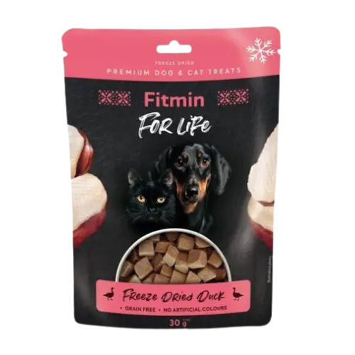 Fitmin For Life lyofilizovaná kačica 30 g – pochúťka pre psa a mačku