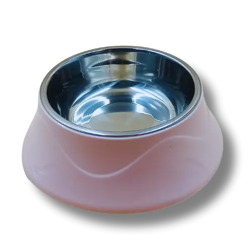 Dizajnová nerezová miska - 400 ml - Ružová