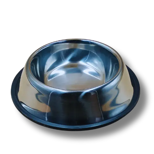 Nerezová miska s protišmykovým dnom - 15x4 cm - nerezová oceľ