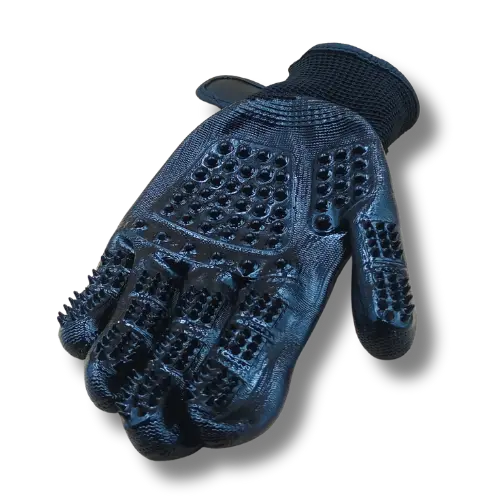 Rukavica na česanie psa - 23x14cm - Čierna