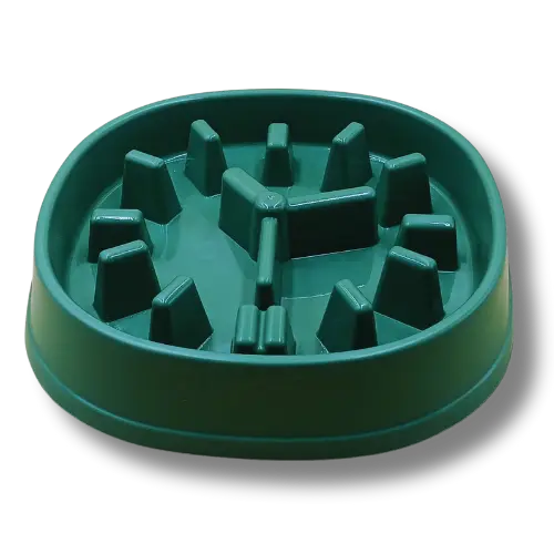 Spomalovacia miska pre psov Hodiny – 21 cm - Zelená