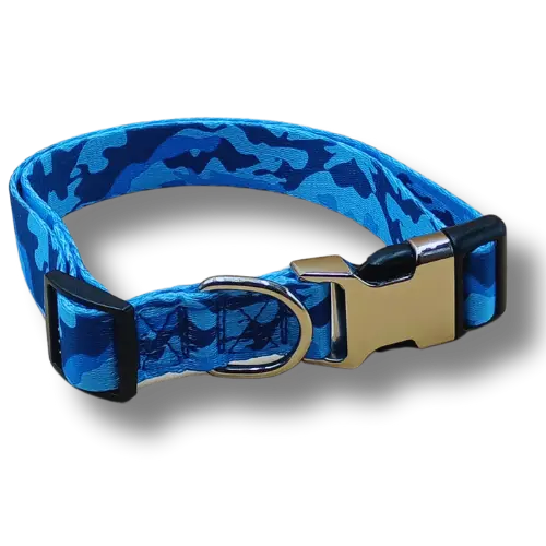 Nastaviteľný obojok pre psov – S - 1,5x28-40cm - Modráč