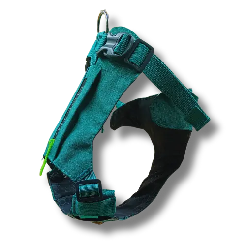 Postroj s vreckom - M - Zelený