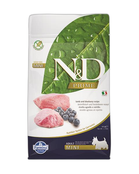 Farmina N&D dog PRIME (GF) adult mini, lamb & blueberry 0,8 kg