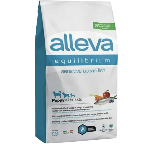 Alleva SP EQUILIBRIUM dog puppy sensitive all breeds ocean fish 12 kg