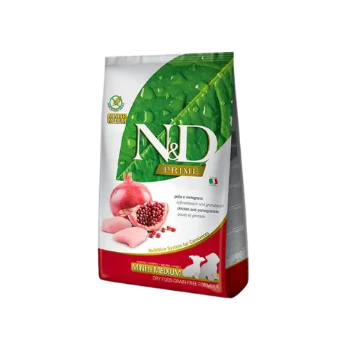 Farmina N&D dog PRIME (GF) puppy mini & medium, chicken & pomegranate 7 kg