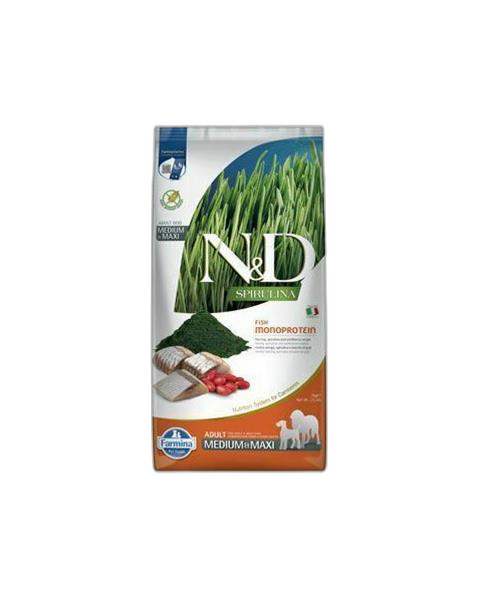 Farmina N&D dog SPIRULINA (GF) adult medium & maxi herring 7 kg