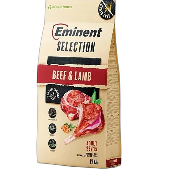 Eminent dog Selection Adult Beef & Lamb 12 kg