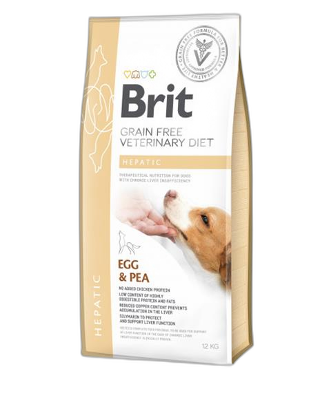 Brit Veterinary Diets GF dog Hepatic 12 kg