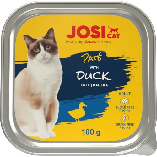 JosiCat vanička Cat Paté with Duck 100 g