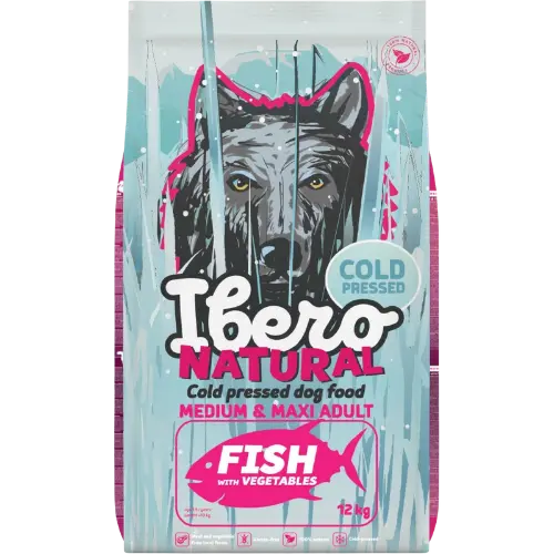 Ibero COLD PRESSED dog adult M/L FISH - 12kg