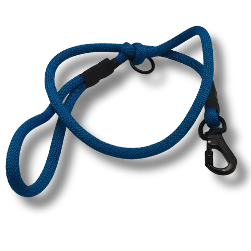 Lanové vodítko krátke - 10mm/130cm - Modré