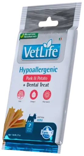 Pamlsok Farmina Vet Life Dog Hypo Pork Potato Adult Mini 60g