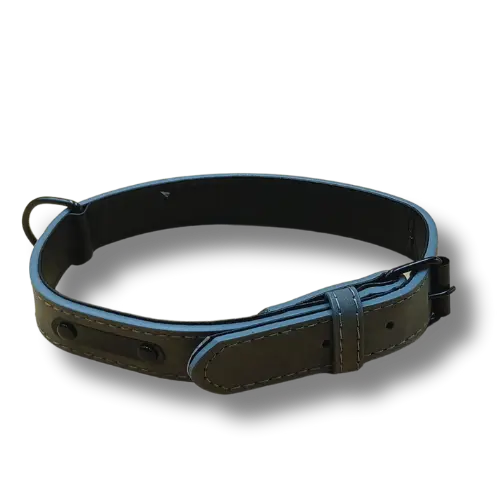 Elegantný obojok z PU kože – 58×2,5 cm - Šedý 