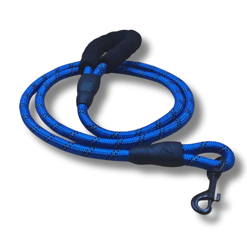 Vodítko s pohodlnou rukoväťou - 1cm x 150cm - Nylon - Modré