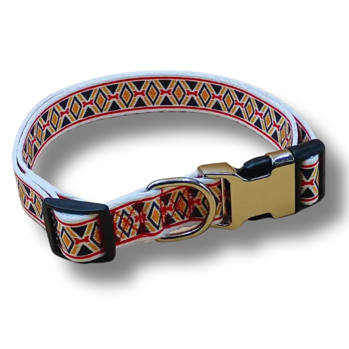 Nastaviteľný obojok pre psov – M - 2x32-50cm - Geo 