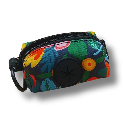 Zásobník na sáčky na psie exkrementy - 10x5x5cm - Kvety