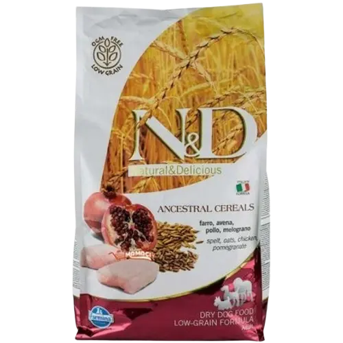 [OBC007304] Farmina N&D dog AG adult medium & maxi, chicken, spelt, oats & pomegranate 12 kg