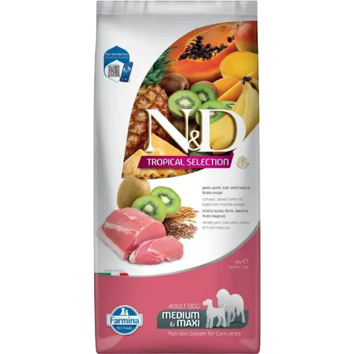 [OBC023748] Farmina N&D dog TROPICAL SELECTION (AG) adult medium & maxi, pork 10 kg