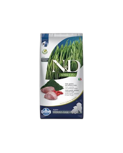 [OBC024156] Farmina N&D dog SPIRULINA (GF) puppy medium & maxi, lamb 7 kg