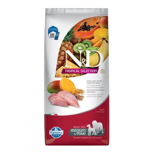 [OBC024167] Farmina N&D dog TROPICAL SELECTION (AG) adult medium & maxi, chicken 10 kg