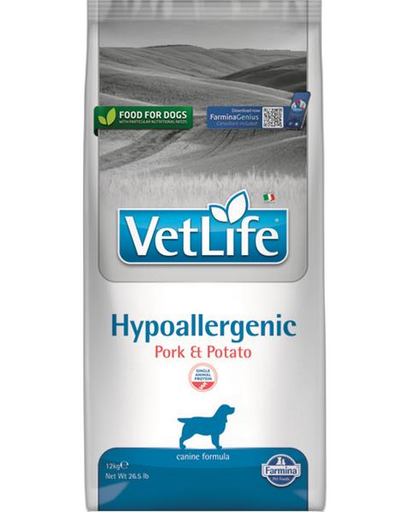 [OBC022081] Farmina Vet Life dog hypoallergenic, pork & potato 12 kg