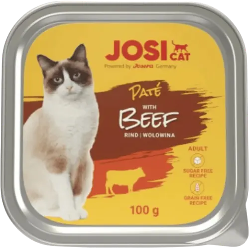 JosiCat vanička Cat Paté with Beef 100 g