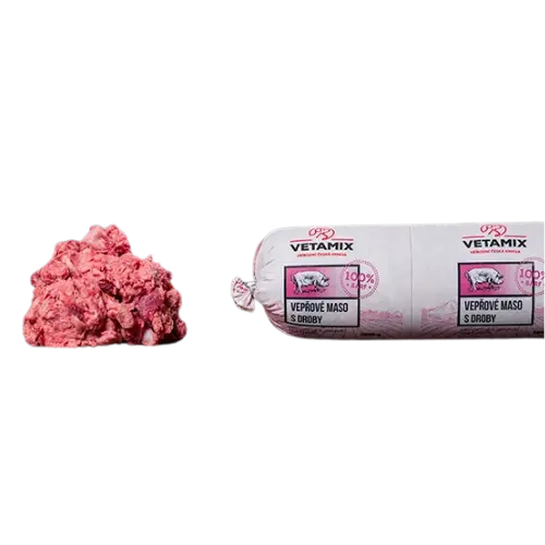 Bravčové mäso s drobmi 2 kg 